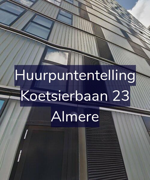 Foto gevel Huurpuntentelling voor Koetsierbaan 23, Almere