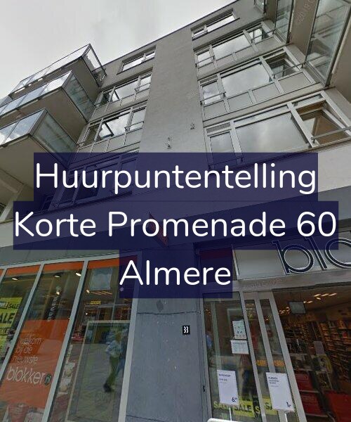 Foto gevel Huurpuntentelling voor Korte Promenade 60, Almere