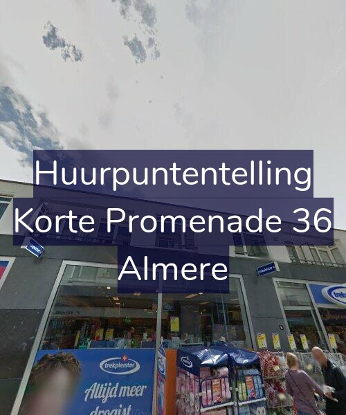 Foto gevel Huurpuntentelling voor Korte Promenade 36, Almere