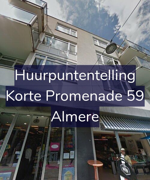 Foto gevel Huurpuntentelling voor Korte Promenade 59, Almere