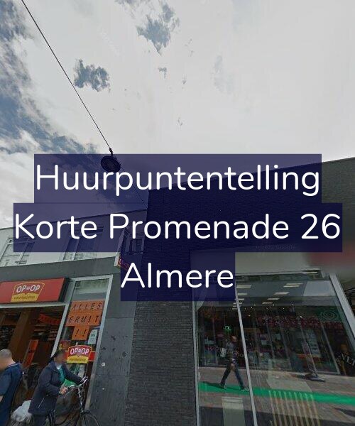 Foto gevel Huurpuntentelling voor Korte Promenade 26, Almere