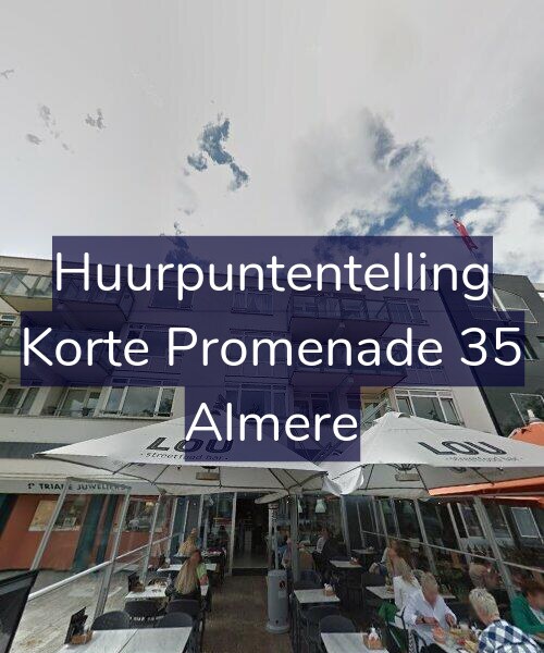 Foto gevel Huurpuntentelling voor Korte Promenade 35, Almere