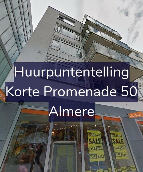 Foto gevel Huurpuntentelling voor Korte Promenade 50, Almere