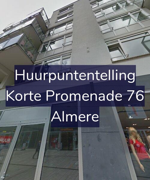 Foto gevel Huurpuntentelling voor Korte Promenade 76, Almere