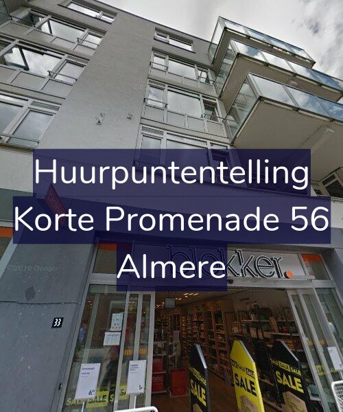 Foto gevel Huurpuntentelling voor Korte Promenade 56, Almere