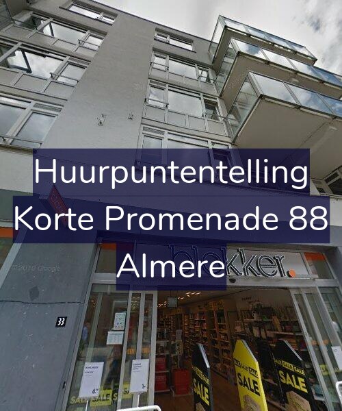 Foto gevel Huurpuntentelling voor Korte Promenade 88, Almere