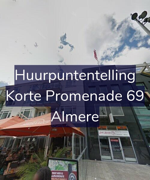 Foto gevel Huurpuntentelling voor Korte Promenade 69, Almere