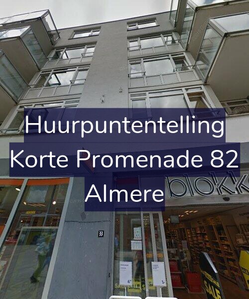 Foto gevel Huurpuntentelling voor Korte Promenade 82, Almere
