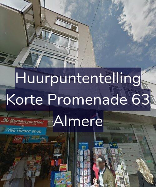 Foto gevel Huurpuntentelling voor Korte Promenade 63, Almere