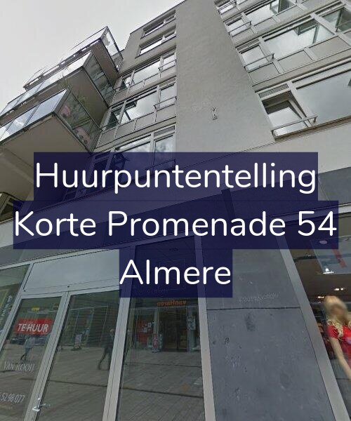 Foto gevel Huurpuntentelling voor Korte Promenade 54, Almere