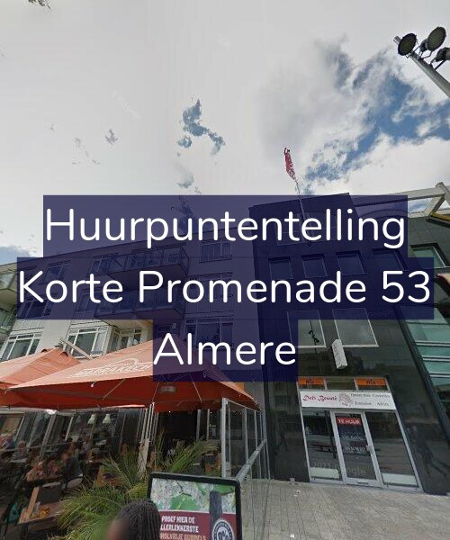 Foto gevel Huurpuntentelling voor Korte Promenade 53, Almere