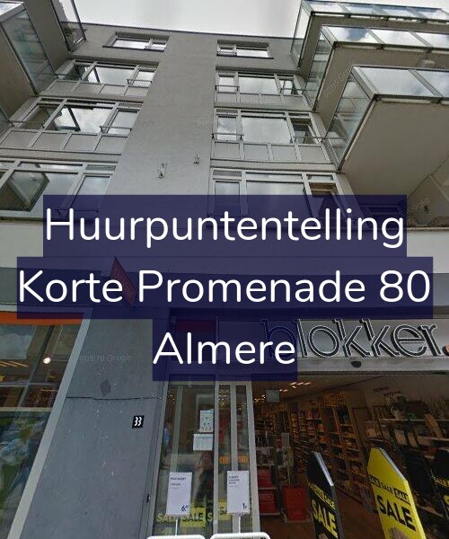 Foto gevel Huurpuntentelling voor Korte Promenade 80, Almere