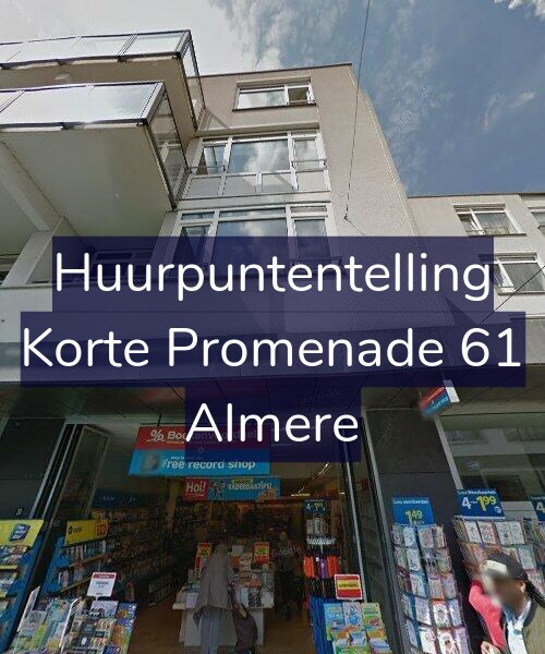 Foto gevel Huurpuntentelling voor Korte Promenade 61, Almere