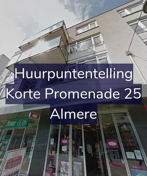 Foto gevel Huurpuntentelling voor Korte Promenade 25, Almere