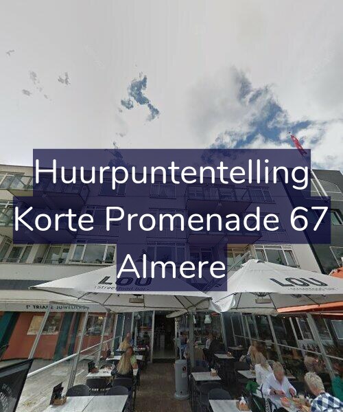 Foto gevel Huurpuntentelling voor Korte Promenade 67, Almere