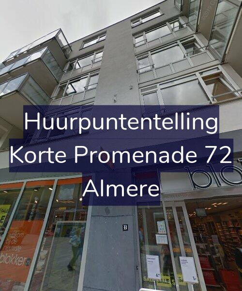 Foto gevel Huurpuntentelling voor Korte Promenade 72, Almere