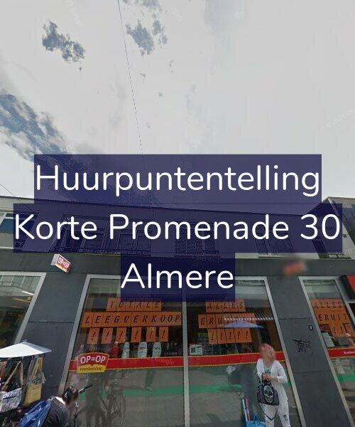 Foto gevel Huurpuntentelling voor Korte Promenade 30, Almere