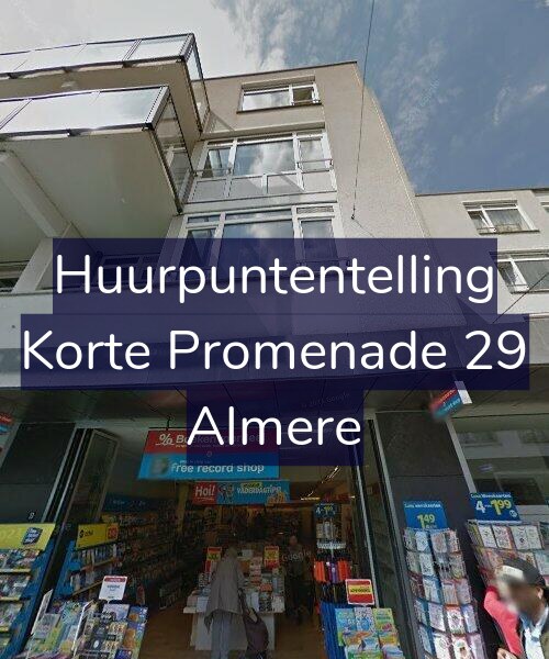 Foto gevel Huurpuntentelling voor Korte Promenade 29, Almere