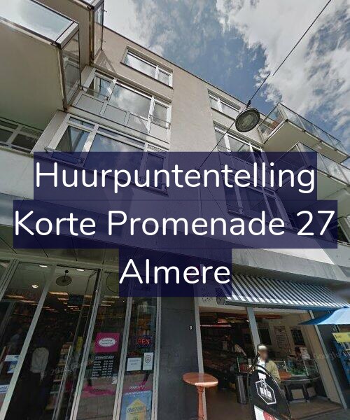 Foto gevel Huurpuntentelling voor Korte Promenade 27, Almere