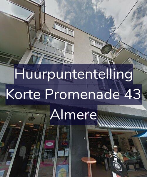 Foto gevel Huurpuntentelling voor Korte Promenade 43, Almere