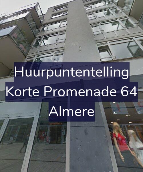 Foto gevel Huurpuntentelling voor Korte Promenade 64, Almere