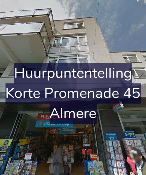 Foto gevel Huurpuntentelling voor Korte Promenade 45, Almere