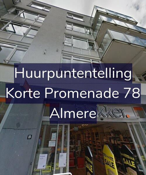 Foto gevel Huurpuntentelling voor Korte Promenade 78, Almere