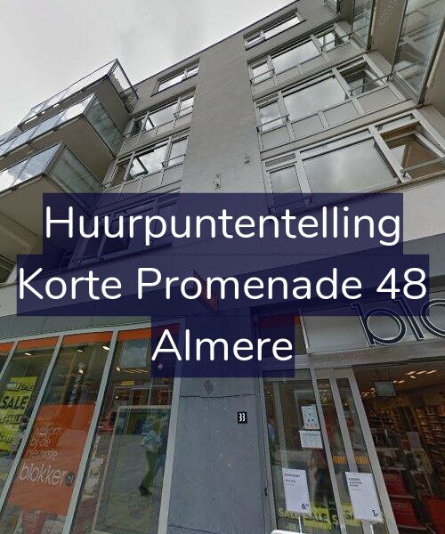 Foto gevel Huurpuntentelling voor Korte Promenade 48, Almere