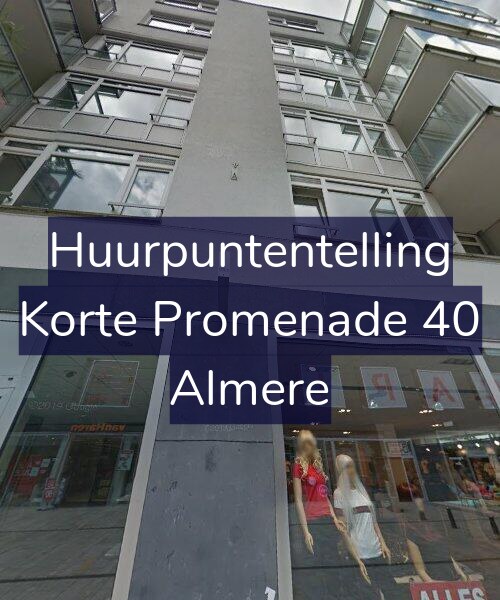 Foto gevel Huurpuntentelling voor Korte Promenade 40, Almere