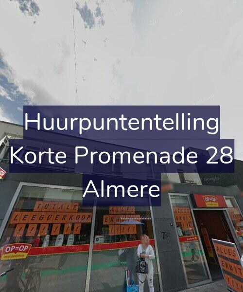 Foto gevel Huurpuntentelling voor Korte Promenade 28, Almere