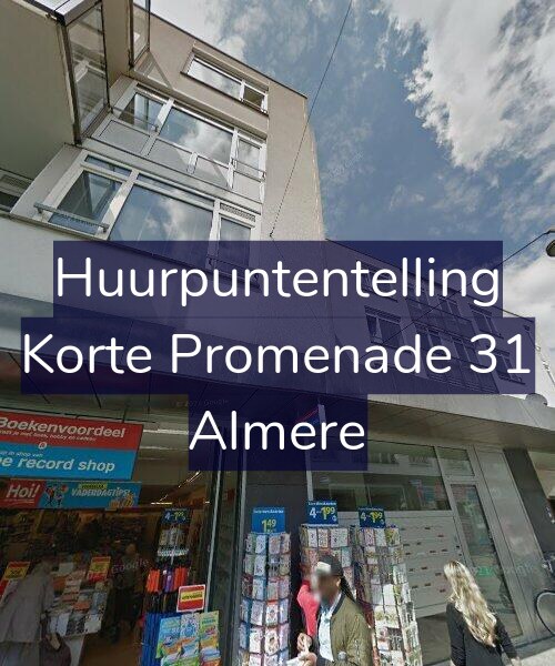 Foto gevel Huurpuntentelling voor Korte Promenade 31, Almere