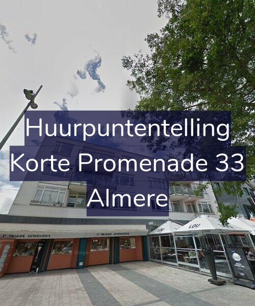Foto gevel Huurpuntentelling voor Korte Promenade 33, Almere