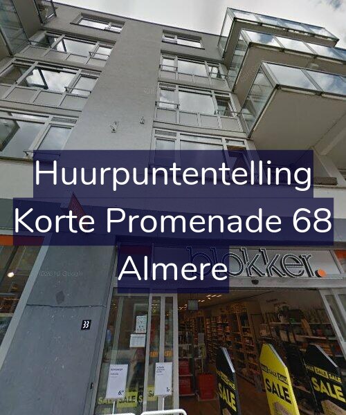 Foto gevel Huurpuntentelling voor Korte Promenade 68, Almere