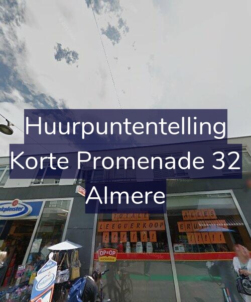 Foto gevel Huurpuntentelling voor Korte Promenade 32, Almere