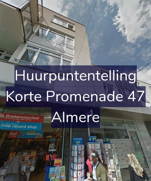 Foto gevel Huurpuntentelling voor Korte Promenade 47, Almere