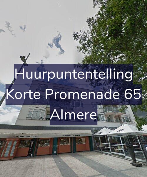 Foto gevel Huurpuntentelling voor Korte Promenade 65, Almere