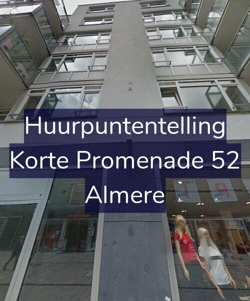 Foto gevel Huurpuntentelling voor Korte Promenade 52, Almere