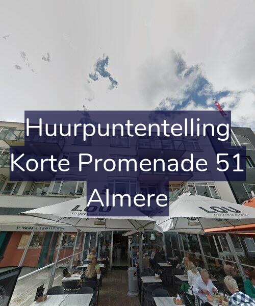 Foto gevel Huurpuntentelling voor Korte Promenade 51, Almere