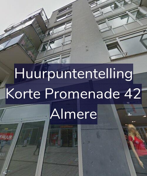 Foto gevel Huurpuntentelling voor Korte Promenade 42, Almere