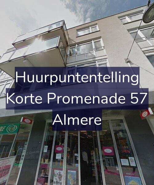 Foto gevel Huurpuntentelling voor Korte Promenade 57, Almere
