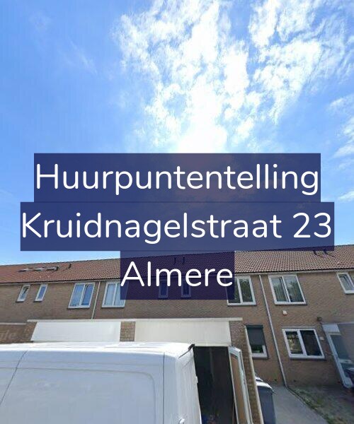Foto gevel Huurpuntentelling voor Kruidnagelstraat 23, Almere