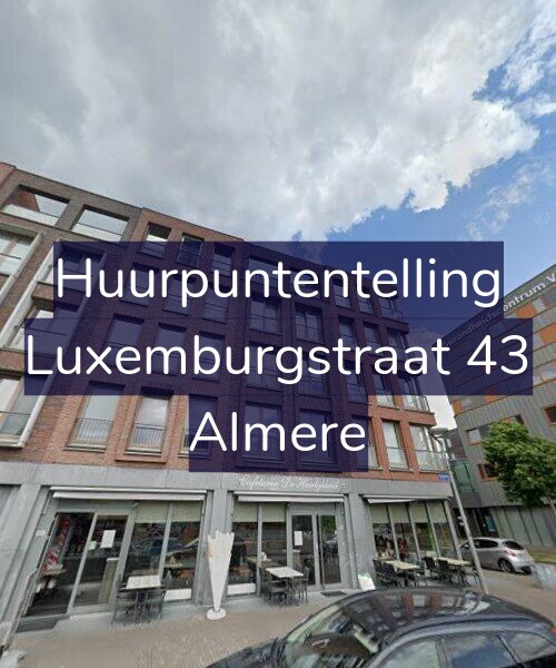 Foto gevel Huurpuntentelling voor Luxemburgstraat 43, Almere