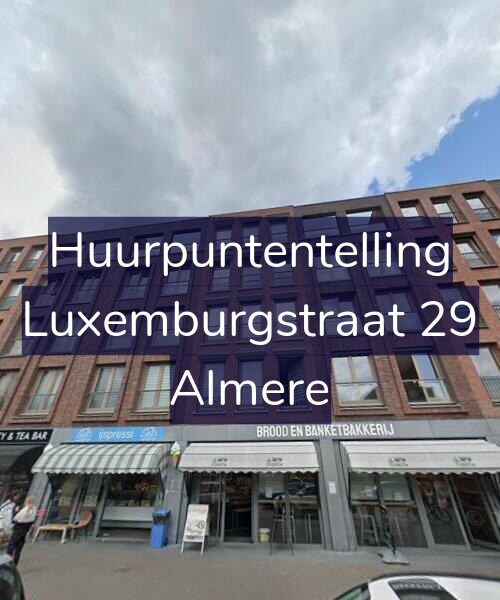 Foto gevel Huurpuntentelling voor Luxemburgstraat 29, Almere