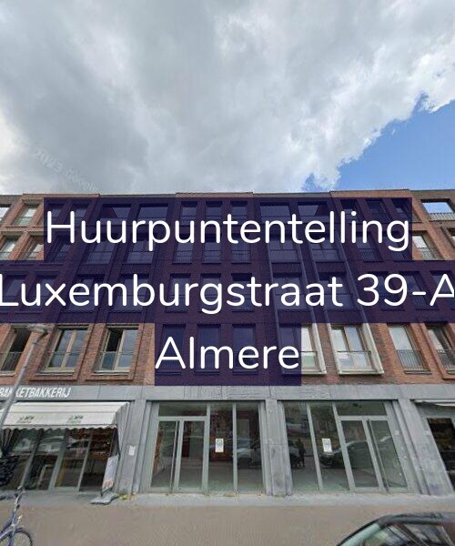 Foto gevel Huurpuntentelling voor Luxemburgstraat 39-A, Almere