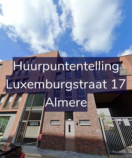 Foto gevel Huurpuntentelling voor Luxemburgstraat 17, Almere