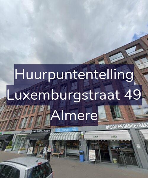 Foto gevel Huurpuntentelling voor Luxemburgstraat 49, Almere