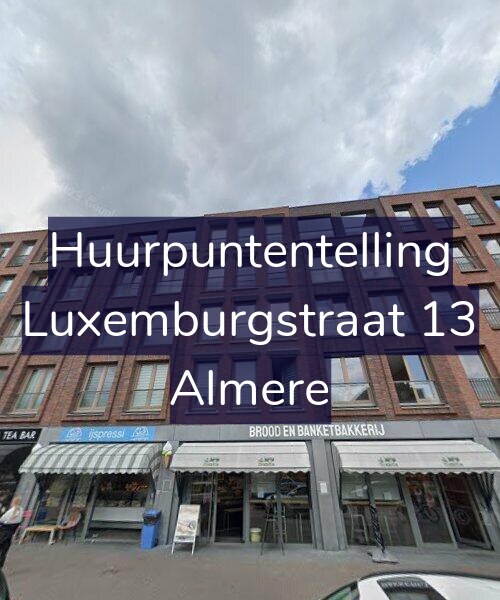 Foto gevel Huurpuntentelling voor Luxemburgstraat 13, Almere