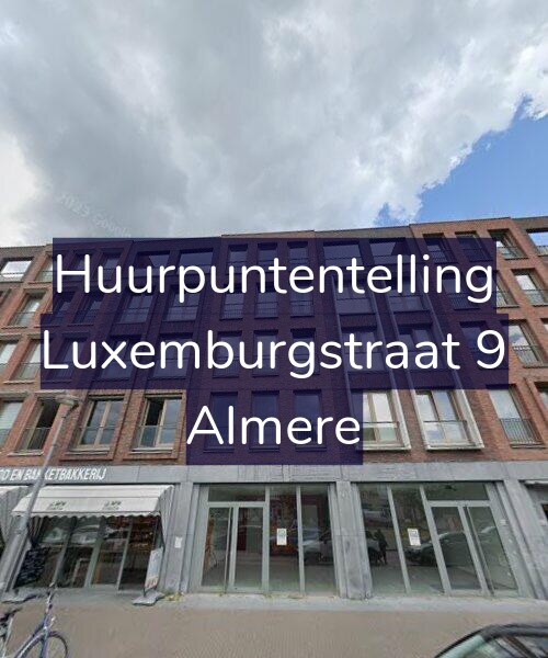 Foto gevel Huurpuntentelling voor Luxemburgstraat 9, Almere
