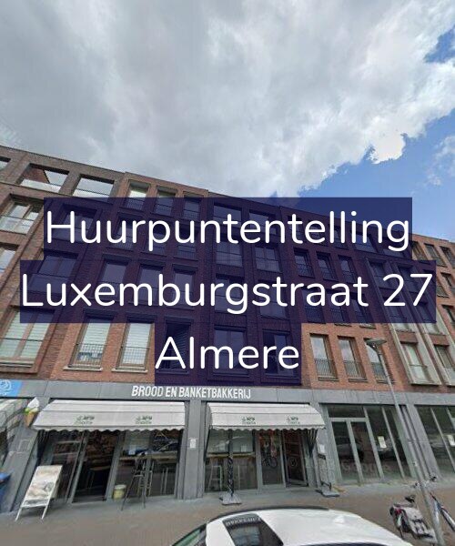 Foto gevel Huurpuntentelling voor Luxemburgstraat 27, Almere