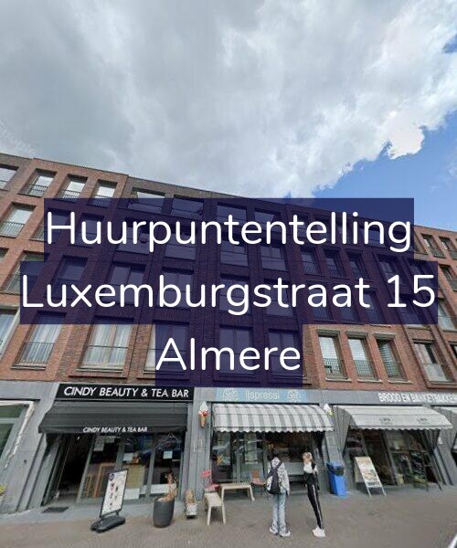 Foto gevel Huurpuntentelling voor Luxemburgstraat 15, Almere